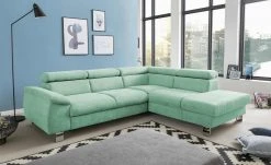 uno Ecksofa Micky | Turquoise (Türkis) rechts Erweiterte Funktion