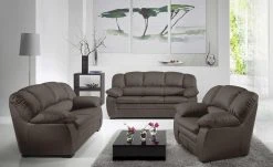 uno Ledersofa Casino | Cocoa (Dunkelbraun) 2