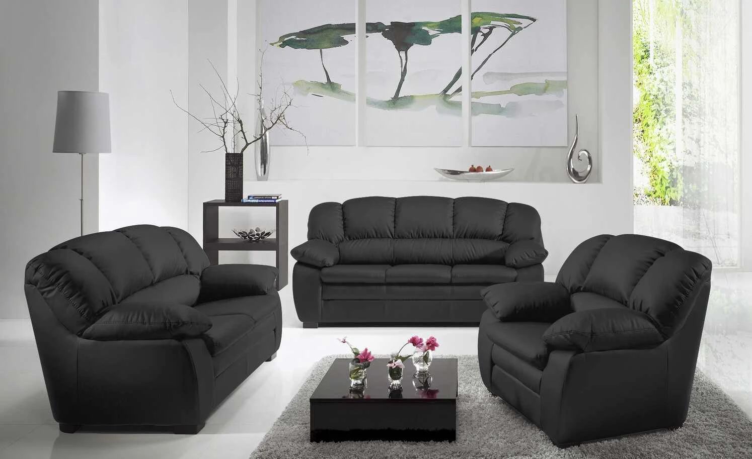 uno Ledersofa Casino | Schwarz 2 3 uno Ledersofa Casino | Schwarz 2