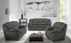 uno Ledersofa Casino | Fango (Grau-Braun) 3