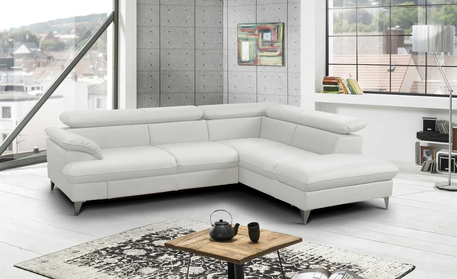 uno Ecksofa David | Argent (Hellgrau) rechts Grundfunktion 3 uno Ecksofa David | Argent (Hellgrau) rechts Grundfunktion