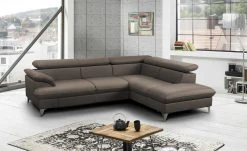 uno Ecksofa David | Mud (Braun-Grau) rechts Grundfunktion