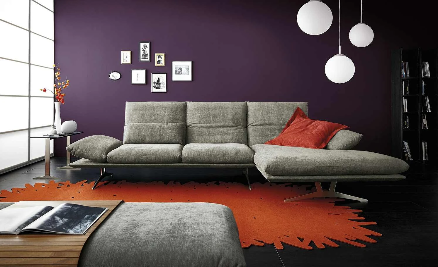 KOINOR Ecksofa Francis | Grau rechts 4 KOINOR Ecksofa Francis | Grau rechts – Bild 2