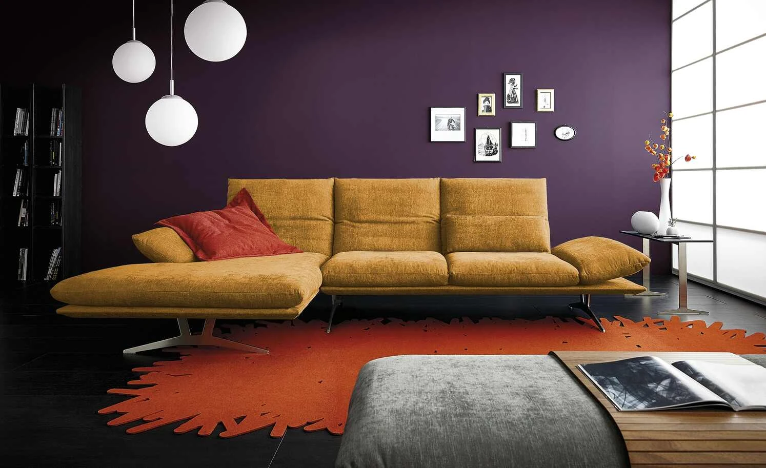 KOINOR Ecksofa Francis | Orange links 4 KOINOR Ecksofa Francis | Orange links – Bild 2