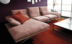 KOINOR Ecksofa Francis | Dunkelrosa links