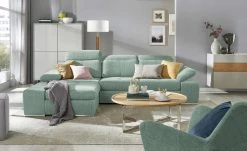 Switch Refresh Ecksofa Avilla | Mint (Grün-Blau) links Erweiterte Funktion
