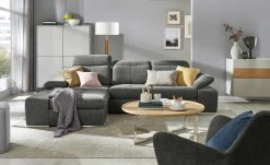 Switch Refresh Ecksofa Avilla | Schwarz links Grundfunktion