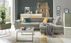 switch Ecksofa Denvo | Grau rechts Grundfunktion
