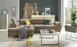 switch Ecksofa Denvo | Schlamm (Braun) links Grundfunktion