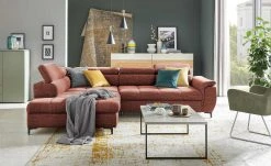 switch Ecksofa Denvo | Wine (Dunkelrot) links Grundfunktion