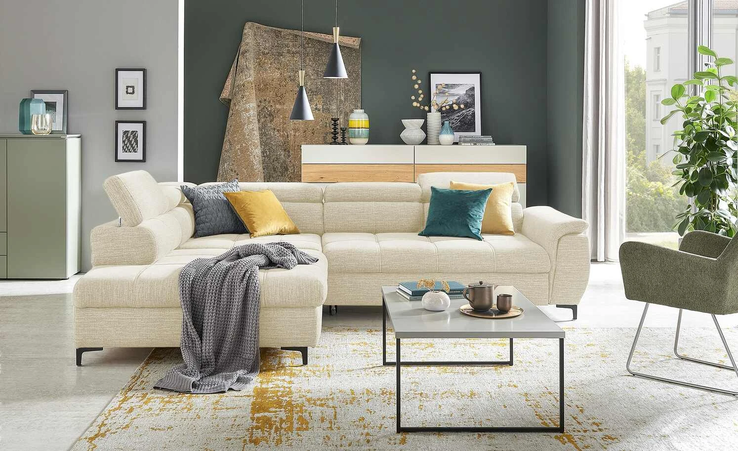 switch Ecksofa Denvo | Ivory (Creme) links Grundfunktion 3 switch Ecksofa Denvo | Ivory (Creme) links Grundfunktion