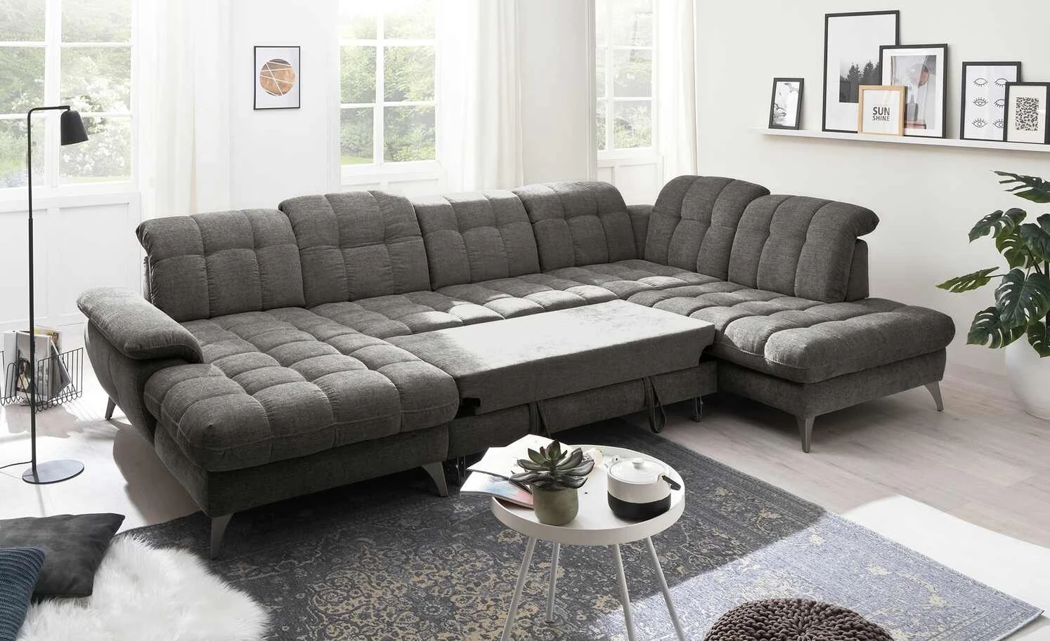 Wohnlandschaft Melly | Grau rechts 4 Wohnlandschaft Melly | Grau rechts – Bild 2