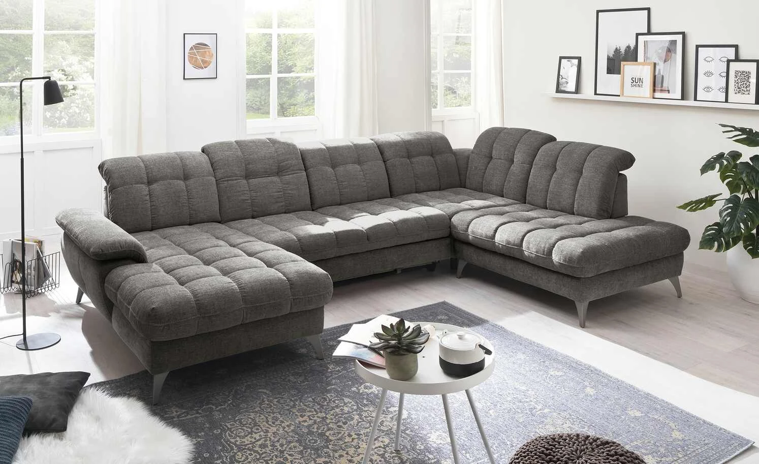 Wohnlandschaft Melly | Grau rechts 3 Wohnlandschaft Melly | Grau rechts