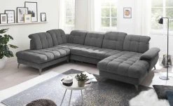 Wohnlandschaft Melly | Steingrau links