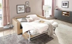 Betty Schlafsofa Betty | Braun mit Kaltschaum-Matratze