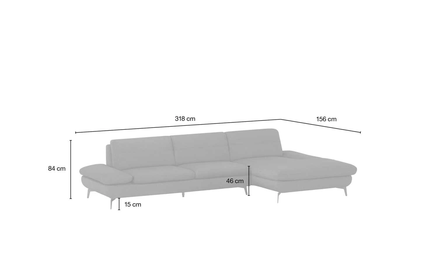 Wohnwert Ecksofa Amarena | Schwarz rechts 14 Wohnwert Ecksofa Amarena | Schwarz rechts – Bild 12
