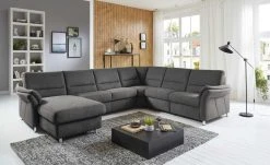 meinSofa Wohnlandschaft Donald | Anthrazit rechts ohne