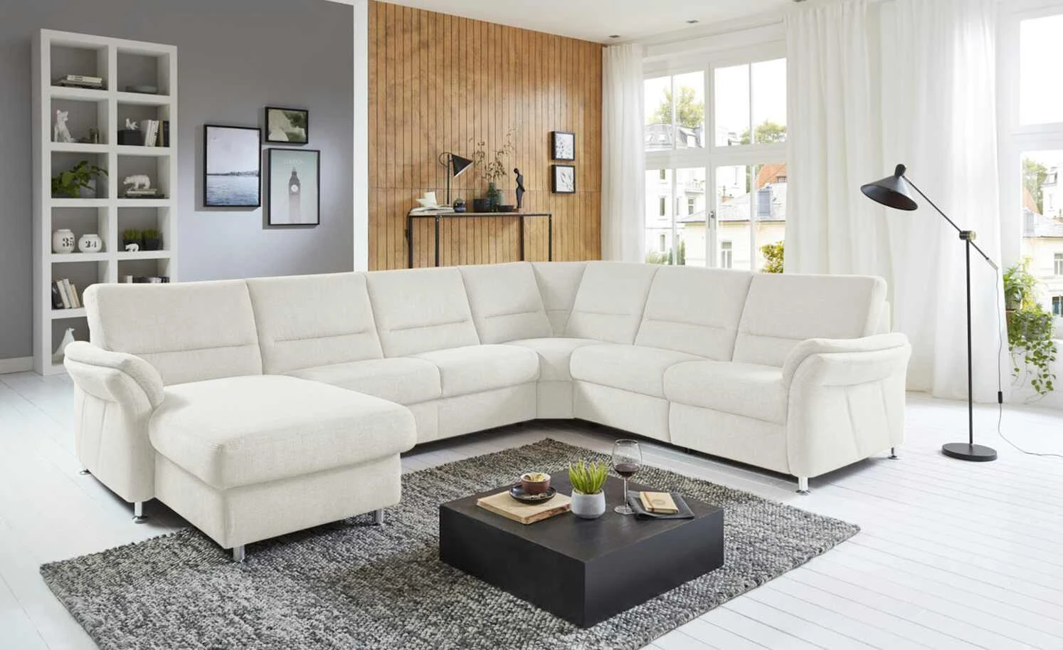 meinSofa Wohnlandschaft Donald | Natur (Creme) rechts ohne 3 meinSofa Wohnlandschaft Donald | Natur (Creme) rechts ohne