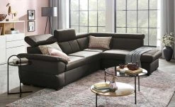 uno Ecksofa Town | Dunkelbraun rechts Grundfunktion