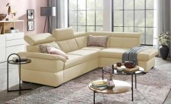 uno Ecksofa Town | Beige rechts Grundfunktion