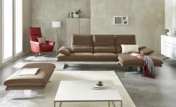 W.SCHILLIG Ecksofa Broadway | Chocolate (Braun) rechts Grundfunktion