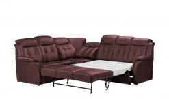 Polstermöbel Oelsa Komfort-Ecksofa aus Leder Andorra | Kirsch (Dunkelrot) links Erweiterte Funktion -Sofas Verkaufsladen 26409079 2 202011022251