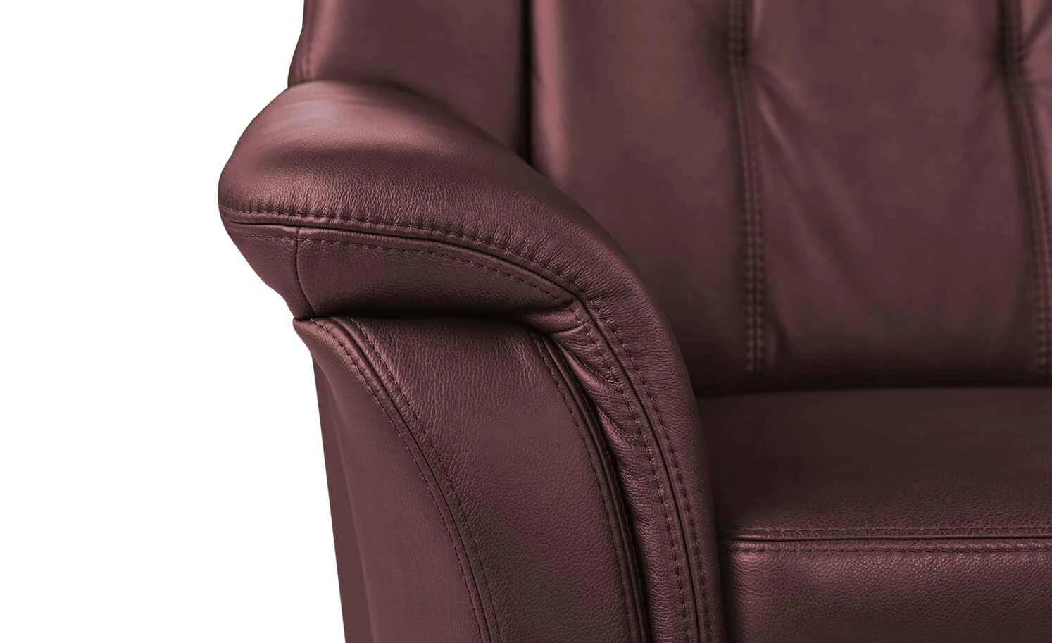 Polstermöbel Oelsa Komfort-Ecksofa aus Leder Andorra | Kirsch (Dunkelrot) links Grundfunktion 7 Polstermöbel Oelsa Komfort-Ecksofa aus Leder Andorra | Kirsch (Dunkelrot) links Grundfunktion – Bild 5