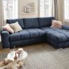 bobb Ecksofa Soumia | Marineblau rechts Mikrofaser -Sofas Verkaufsladen 26409188 5 202102252235