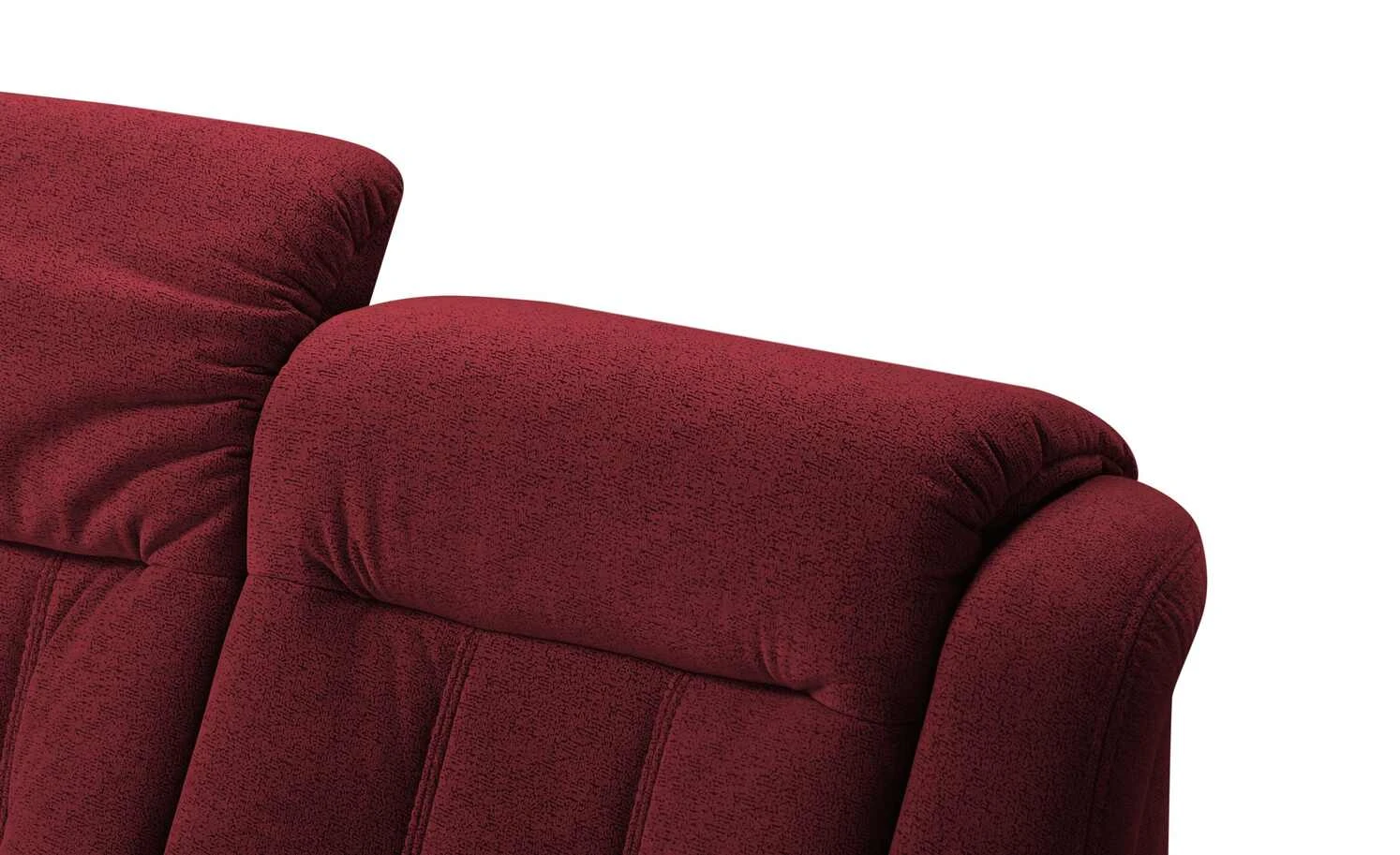 Polstermöbel Oelsa Ecksofa Andorra | Rot (Dunkelrot) links Grundfunktion 5 Polstermöbel Oelsa Ecksofa Andorra | Rot (Dunkelrot) links Grundfunktion – Bild 3