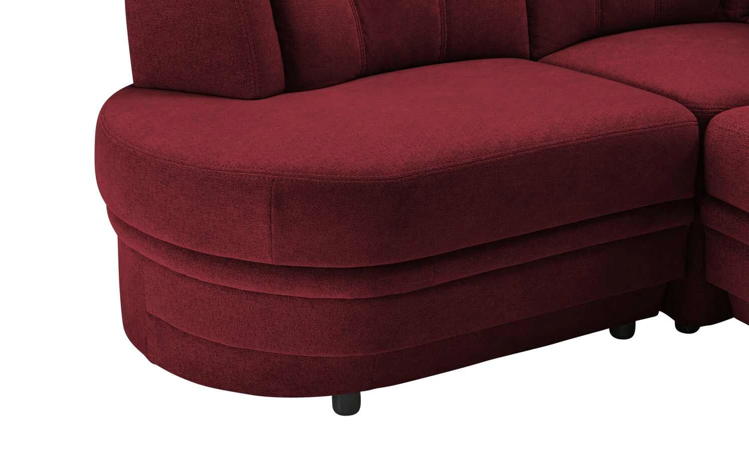 Polstermöbel Oelsa Ecksofa Andorra | Rot (Dunkelrot) links Grundfunktion 7 Polstermöbel Oelsa Ecksofa Andorra | Rot (Dunkelrot) links Grundfunktion – Bild 5