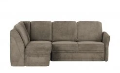 Polstermöbel Oelsa Ecksofa Luna | Taupe (Braun-Grau) links Grundfunktion