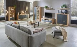 smart Ecksofa beidseitig stellbar Jerry | Graubraun