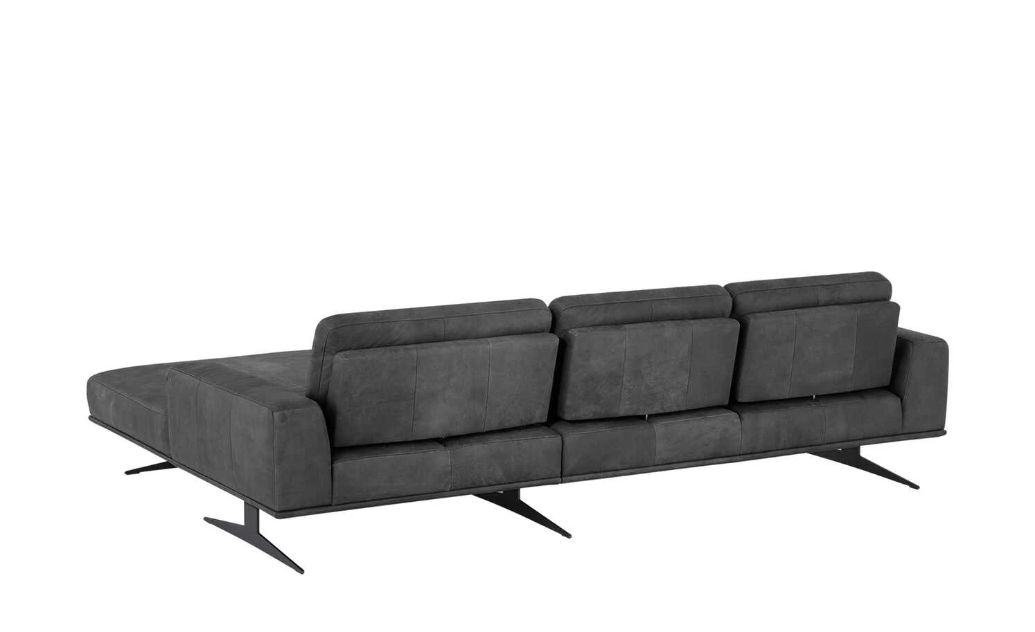 Gray & Jones Ledersofa Baltic Breeze One | Anthrazit rechts 7 Gray & Jones Ledersofa Baltic Breeze One | Anthrazit rechts – Bild 5