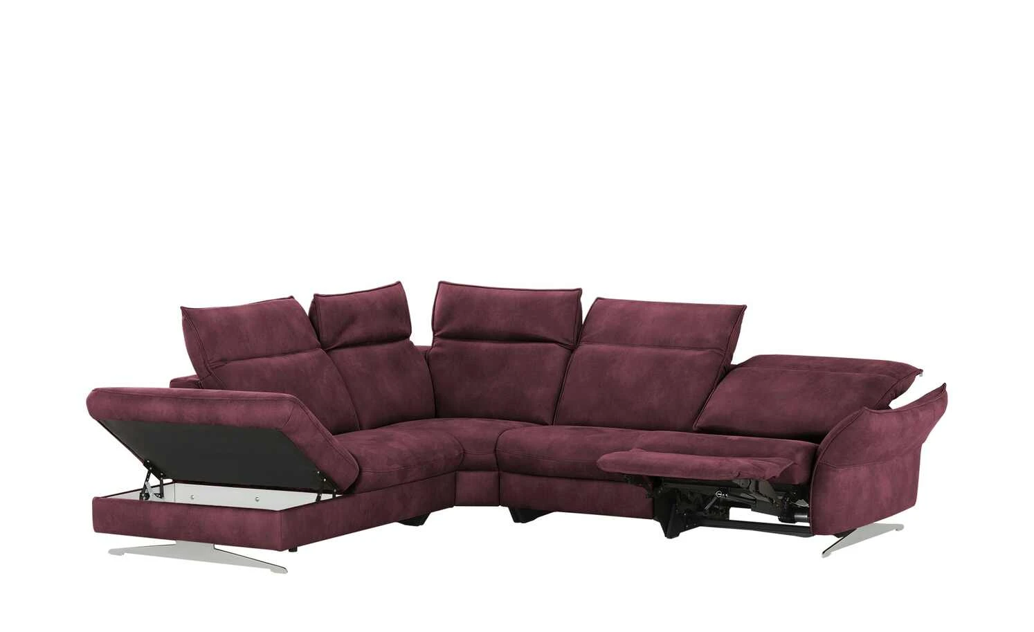 Mein Sofa bold Ecksofa Michelle | Brombeer (Dunkelrot) links Erweiterte Funktion 19 Mein Sofa bold Ecksofa Michelle | Brombeer (Dunkelrot) links Erweiterte Funktion – Bild 17