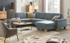 meinSofa Wohnlandschaft Samu | Steel (Grau) links ohne