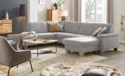 meinSofa Wohnlandschaft Samu | Granit (Grau) links ohne