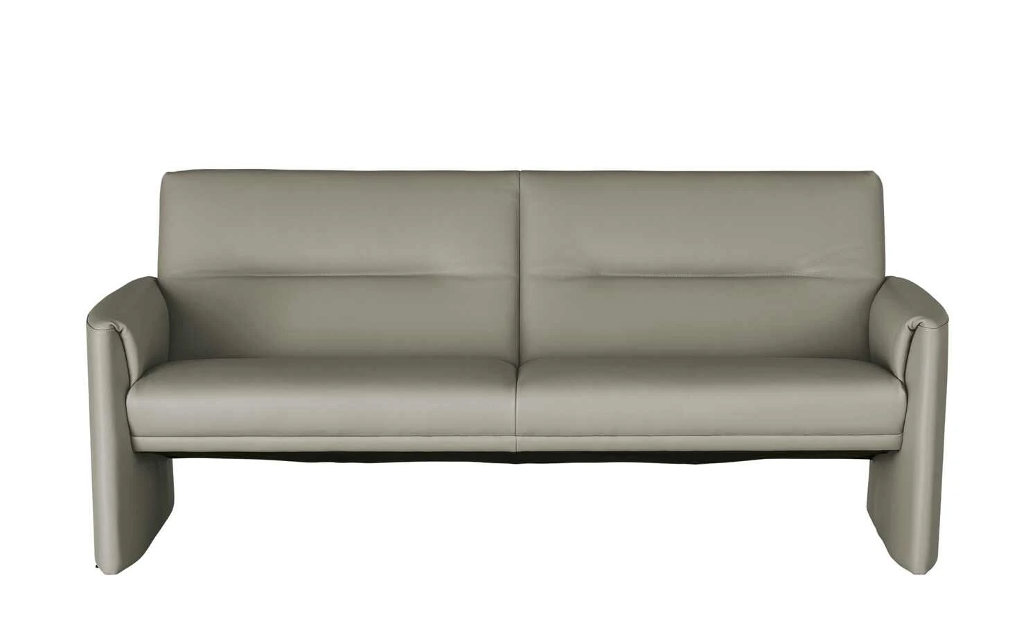 Ledersofa, hoch Boavista | Mist (Grau) 4 Ledersofa, hoch Boavista | Mist (Grau) – Bild 2