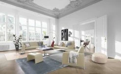 Ledersofa Masaya | Off White (Beige)