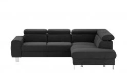 uno Ecksofa Los Angeles | Charcoal (Braunschwarz) rechts Grundfunktion