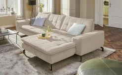 meinSofa Ecksofa Brenda | Smoke (Beige) rechts ohne