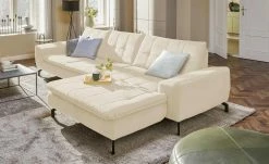 meinSofa Ecksofa Brenda | Natur (Creme) rechts ohne