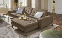 meinSofa Ecksofa Brenda | Braun rechts ohne