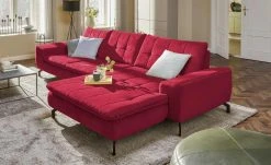 meinSofa Ecksofa Brenda | Rot rechts ohne