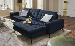 meinSofa Ecksofa Brenda | Marine (Dunkelblau) rechts ohne