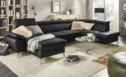 uno Wohnlandschaft Apollo | Schwarz rechts Grundfunktion