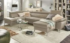 uno Wohnlandschaft Apollo | Hellgrau (Beige-Grau) links Grundfunktion