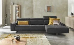 KOINOR Ecksofa Eddie | Omega (Schwarz) rechts
