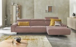 KOINOR Ecksofa Eddie | Rouge (Rosa) rechts