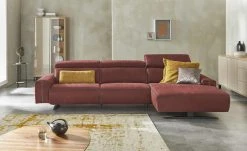 KOINOR Ecksofa Eddie | Chilli (Dunkelrot) rechts