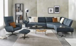 W.SCHILLIG Ecksofa Bonnie | Dunkelblau rechts